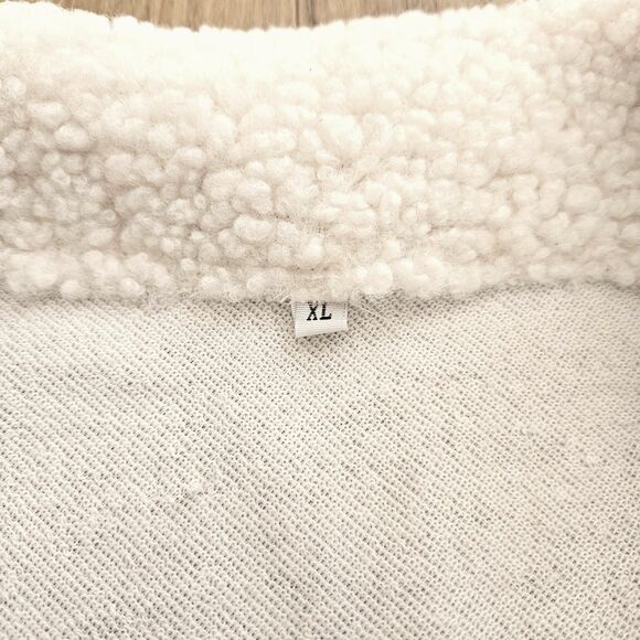 Gray-Black Pullover 1/2 Zip Shirt Jacket Wooly Collar Mens XL Sweatshirt NWOT - Picture 3 of 7